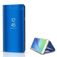 Калъф тефтер огледален CLEAR VIEW за Samsung Galaxy A71 A715F син 